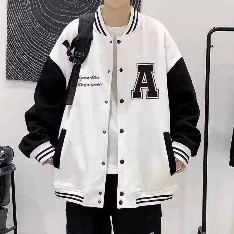 Cool and handsome outfits for boys, men's autumn flight jackets, men's tops, trendy casual American baseball uniforms 1