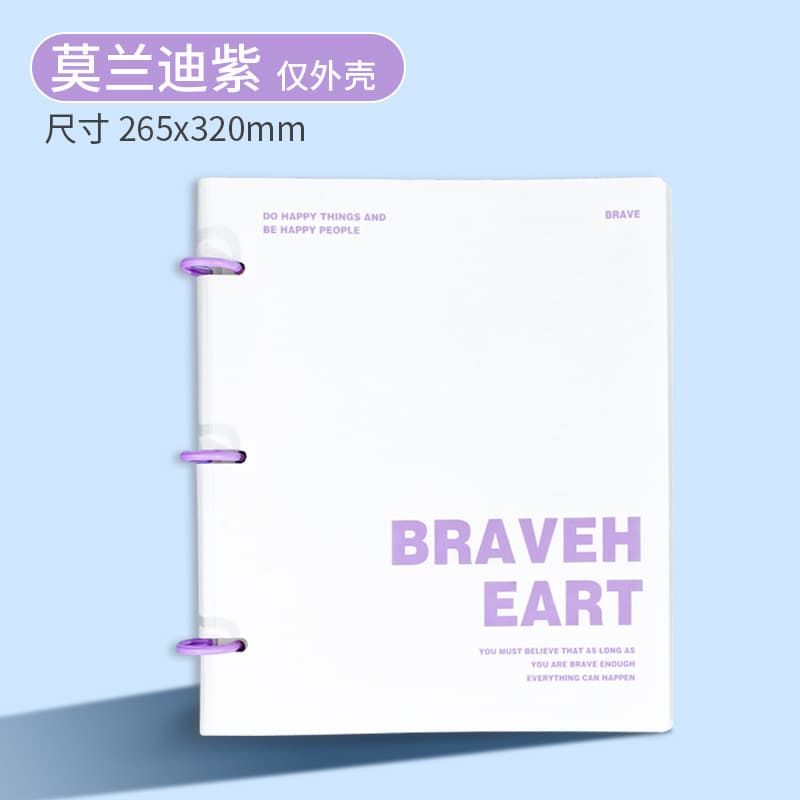 This worry-free cross-border hot-selling 3-hole loose-leaf folder detachable folder office storage classified loose-leaf book case 10