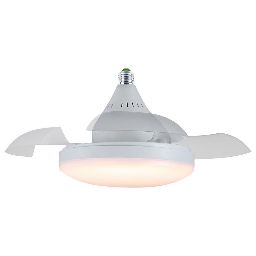 New cross-border invisible fan lamp bedroom ceiling lamp living room bedroom soft screw mouth wind invisible fan lamp crystal style 6