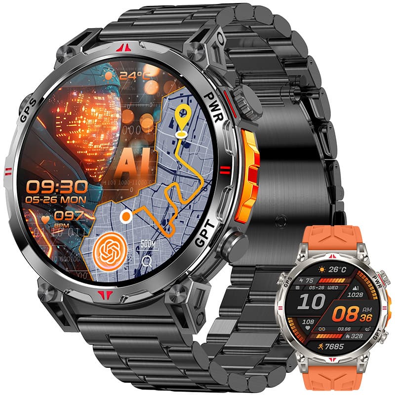 KC93 smart watch GPS positioning ChatGPT sports heart rate large screen multi-functional health monitoring wearable watch 1
