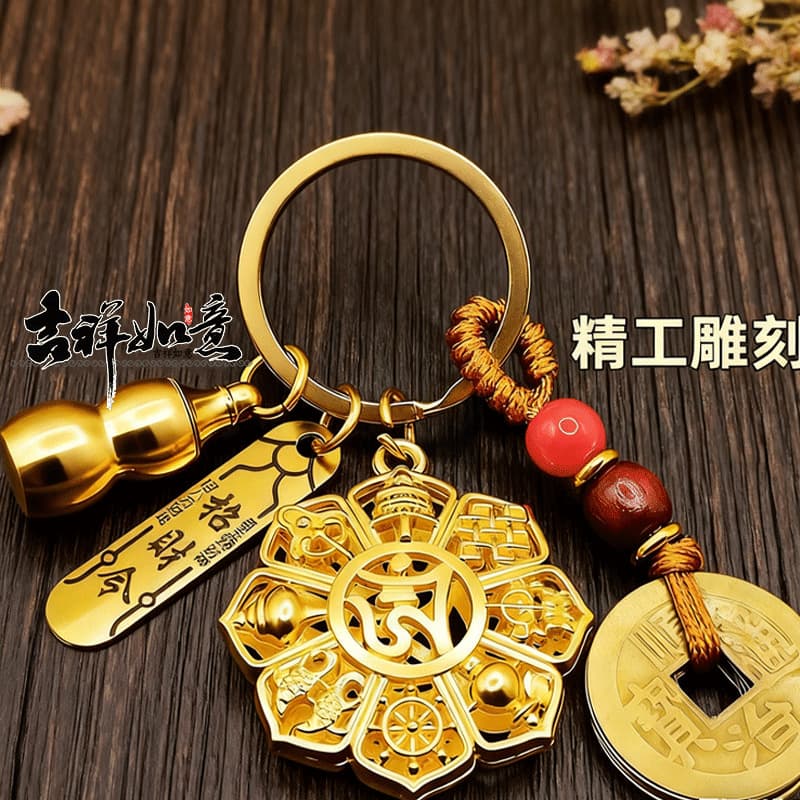 [Teacher Recommendation] Jixiang Babao New Pendant Car Babao Keychain Pendant Small Jewelry Accessories Wholesale 10