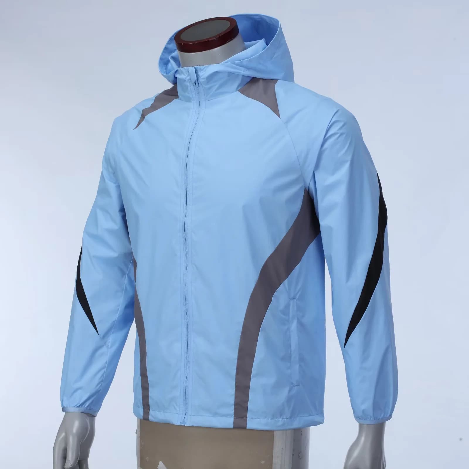 Huai'an Fan Club Football Training Sports Windbreaker Spring Hooded Cardigan Raincoat Jacket Charge Printing 5