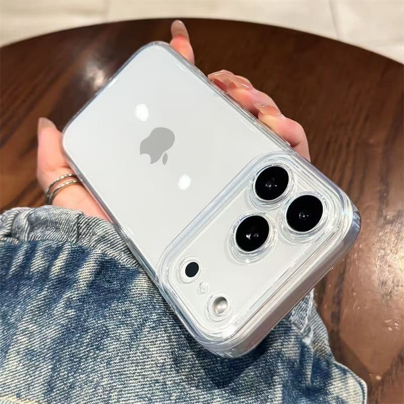 Transparent space shell suitable for iphone17promax mobile phone case apple 16e/17pro soft shell 17air simple 3