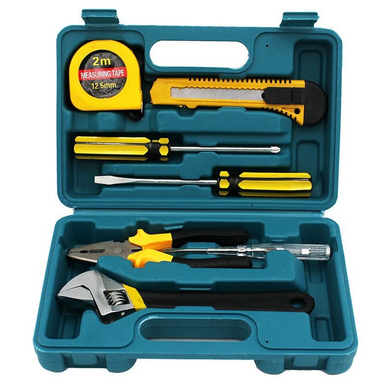 8-piece combination tool box set manual household car hardware tools wrench screwdriver utility knife 8008 4