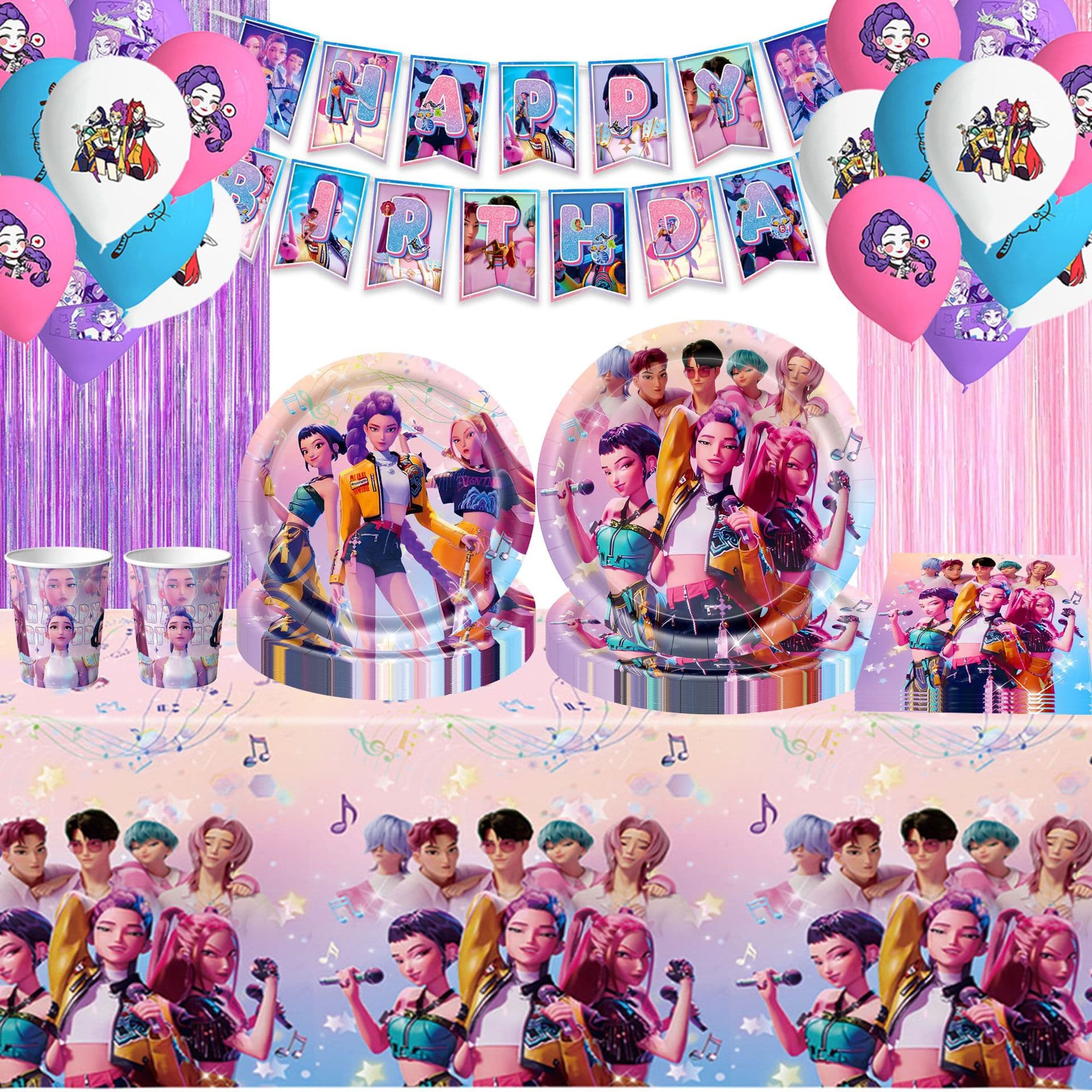 New Witch Hunters theme party decoration supplies disposable paper plates, paper towels, banners, flags, knives, forks and spoons