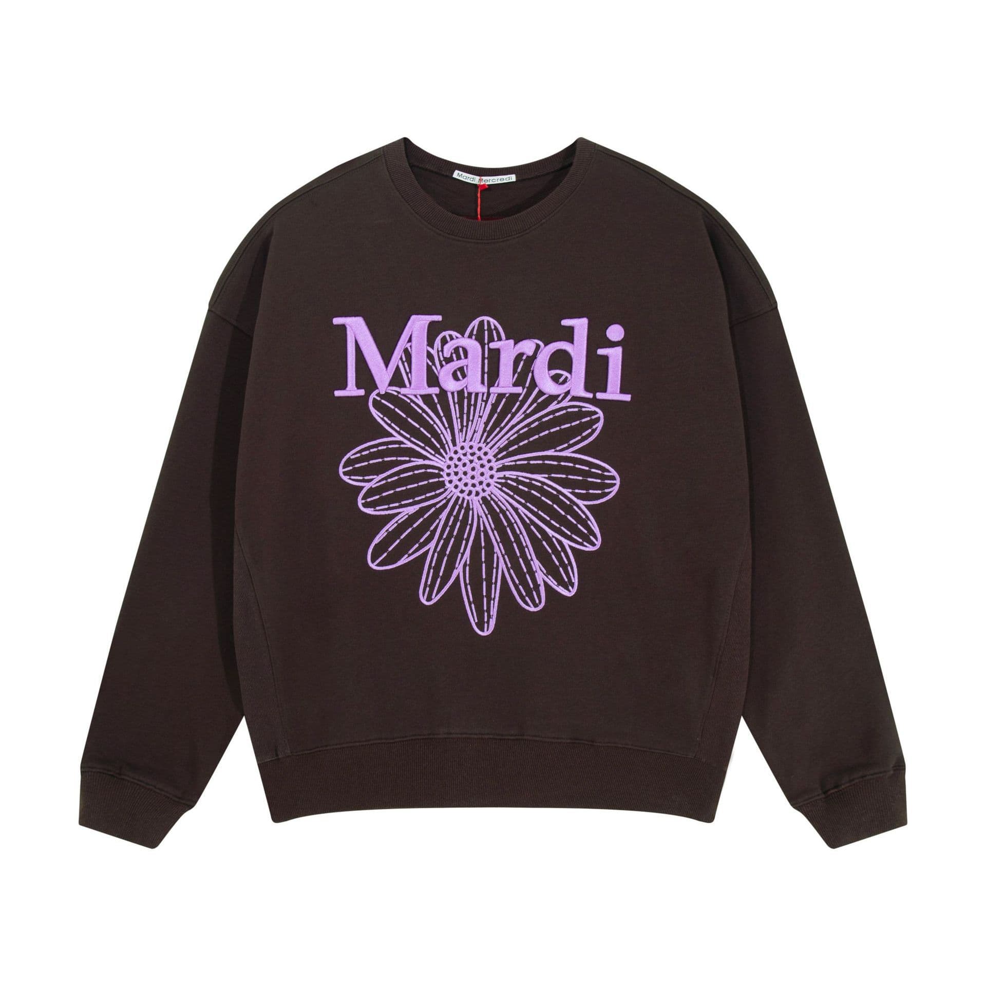 Spot Korean version of Mardi sweatshirt for women with daisy, gold and silver, same style embroidered letters, round neck top, embroidered style 8