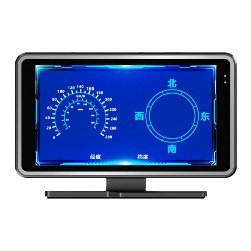 Center console driving recorder, installation-free car HUD head-up display, safety warning device, three-in-one mobile phone interconnection 6