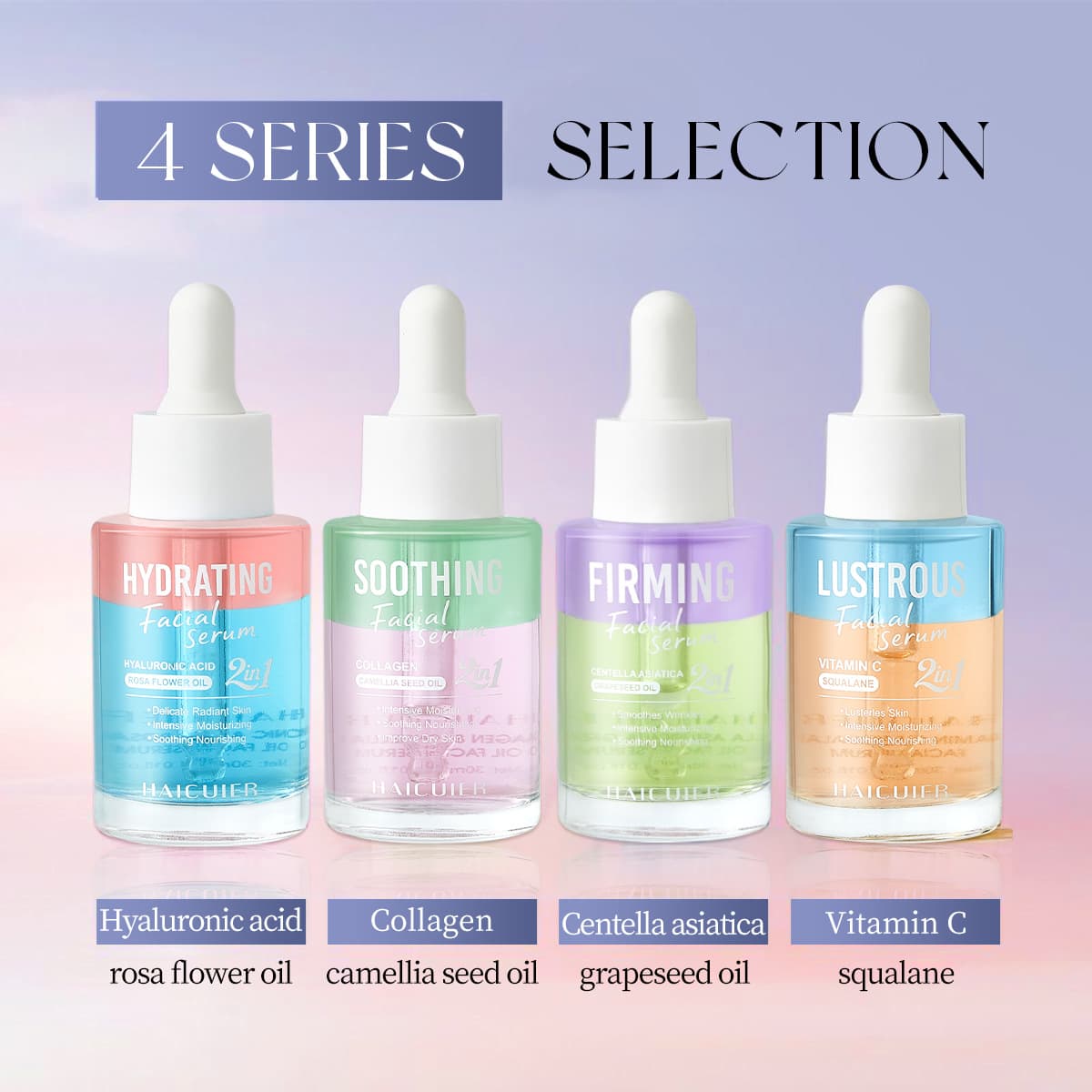 Exclusively available for cross-border Hetura Facial Skin Care Essence Hyaluronic Acid Collagen Centella Asiatica Vitamin C 2