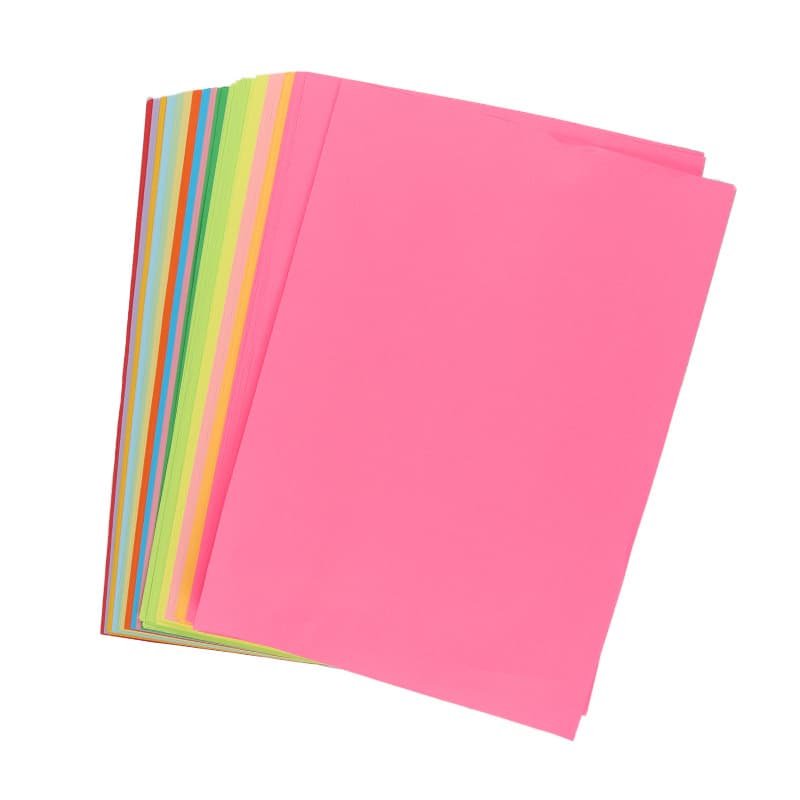A4 color copy paper 80 grams printing paper a4 hand-made origami 100 sheets A4 office electrostatic printing paper 6