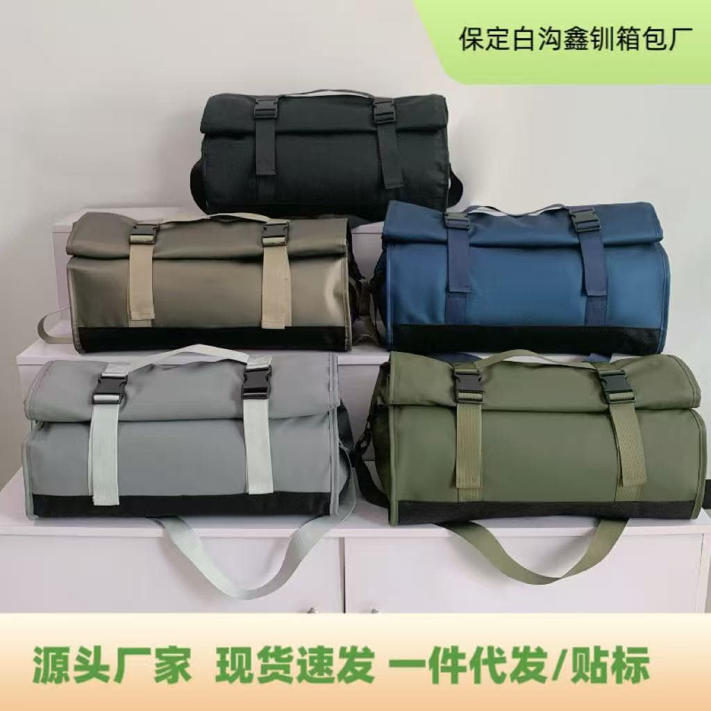 Large-capacity travel bag 2025 new style business trip and boarding college student luggage backpack dry and wet separation sports fitness bag 2