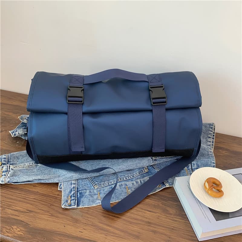 Large-capacity travel bag 2025 new style business trip and boarding college student luggage backpack dry and wet separation sports fitness bag 7