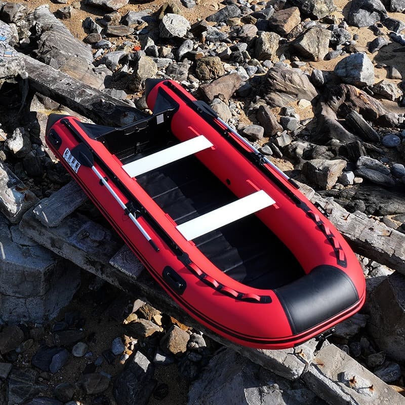 Spot kayak emergency flood prevention rescue rolled bottom inflatable boat one-piece molded non-disassembly aluminum alloy bottom plate 3