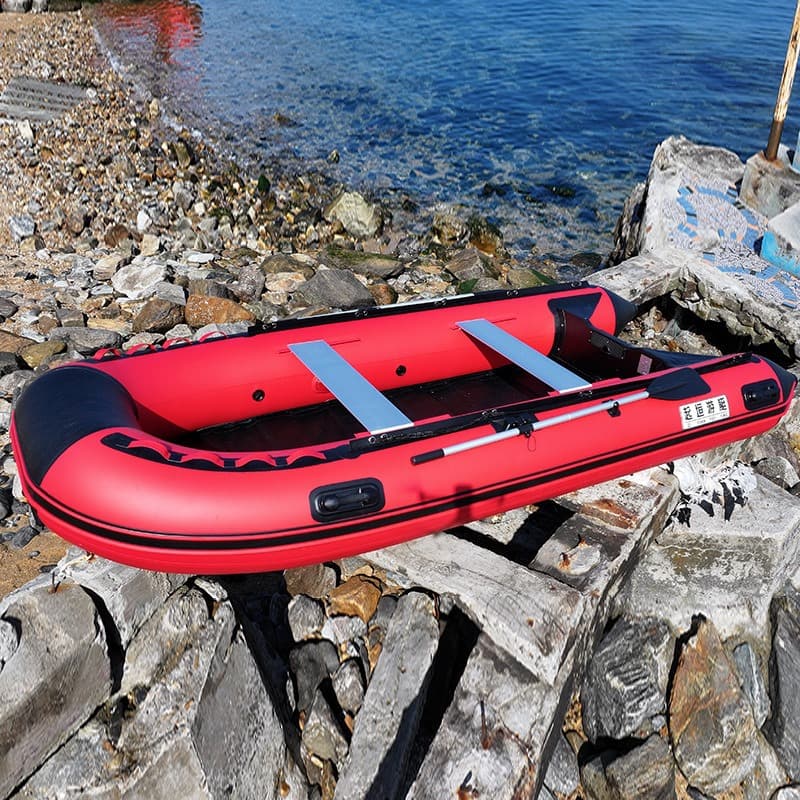 Spot kayak emergency flood prevention rescue rolled bottom inflatable boat one-piece molded non-disassembly aluminum alloy bottom plate 5