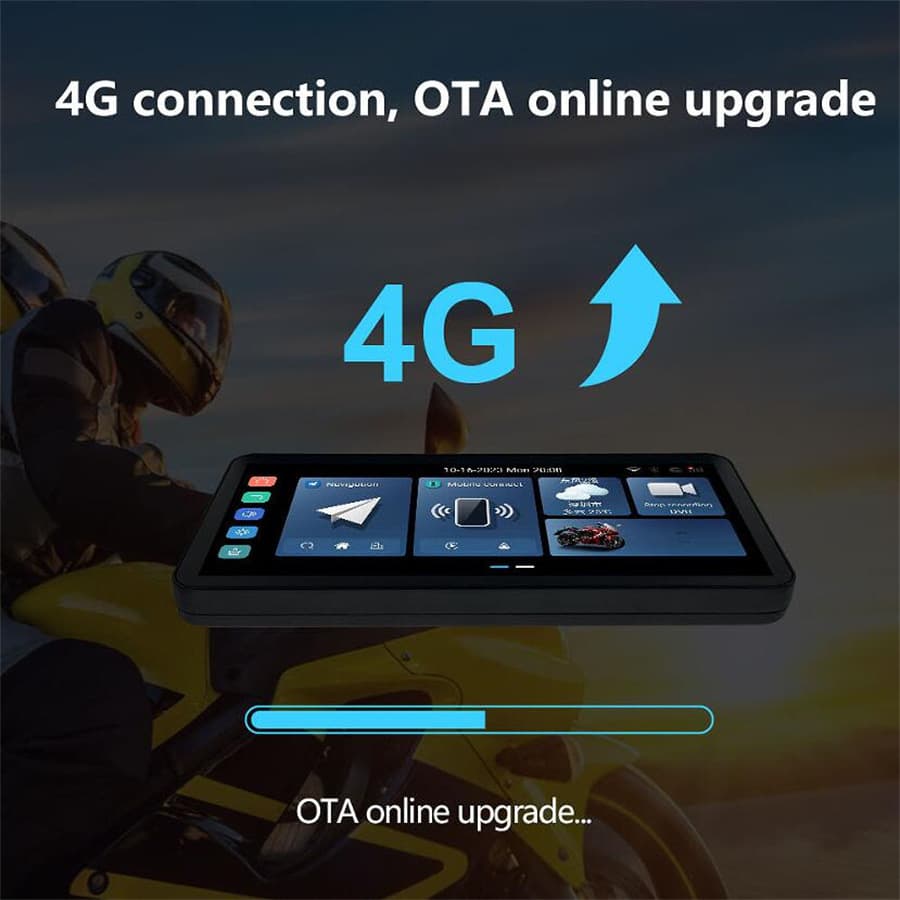 6-inch Motorcycle Android GPS Motorcycle Android Navigation Octa-Core 4+64G Wireless Carplay 4