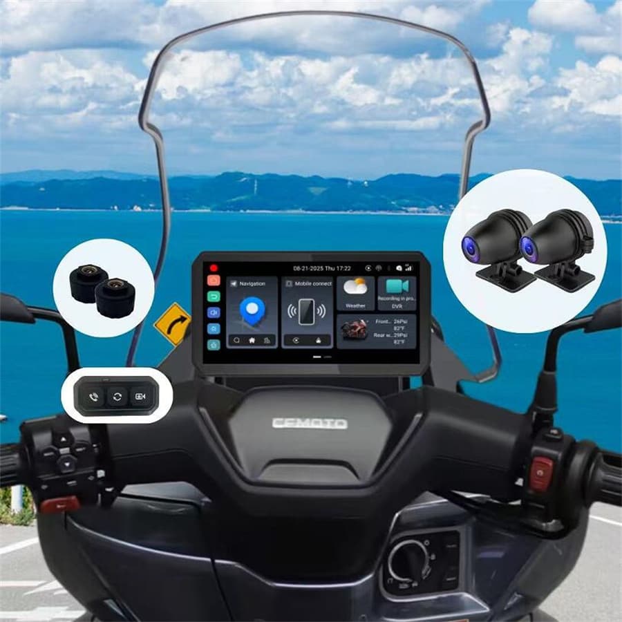 6-inch Motorcycle Android GPS Motorcycle Android Navigation Octa-Core 4+64G Wireless Carplay 1