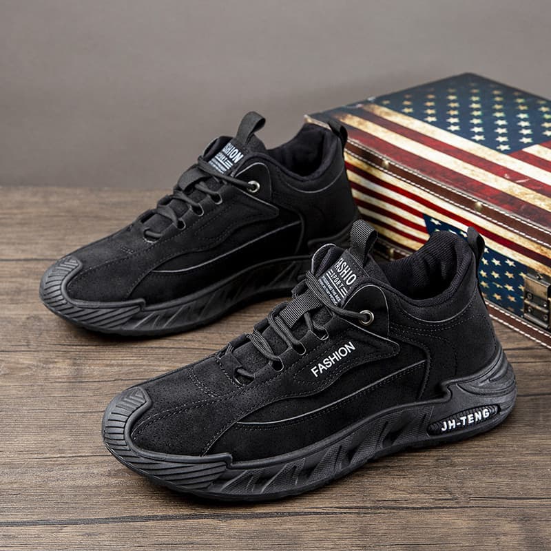 Autumn and winter large size men's shoes 48 fashionable and versatile sports and leisure shoes soft sole non-slip travel shoes plus velvet warm cotton shoes 4