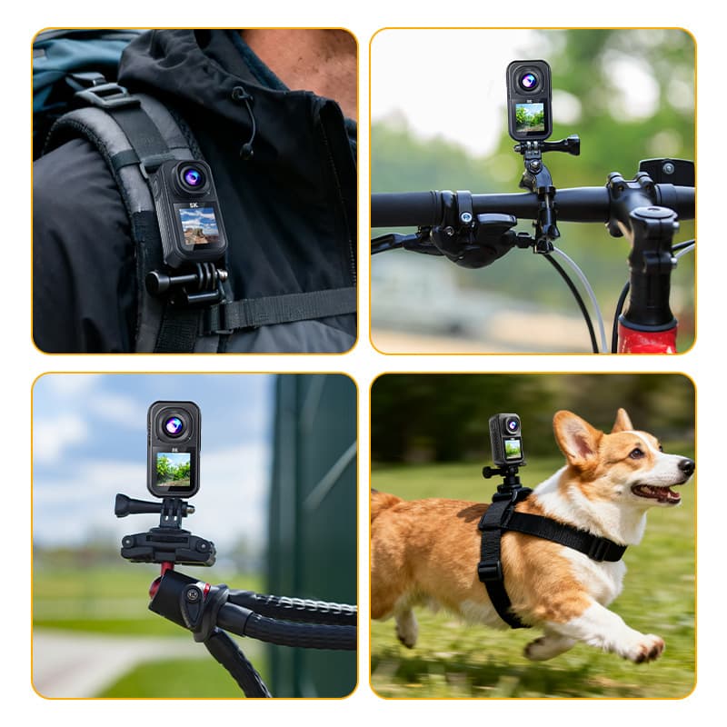 Cross-border 5K sports thumb camera magnetic hanging neck anti-shake outdoor hiking vlog panoramic sports camera recorder 5