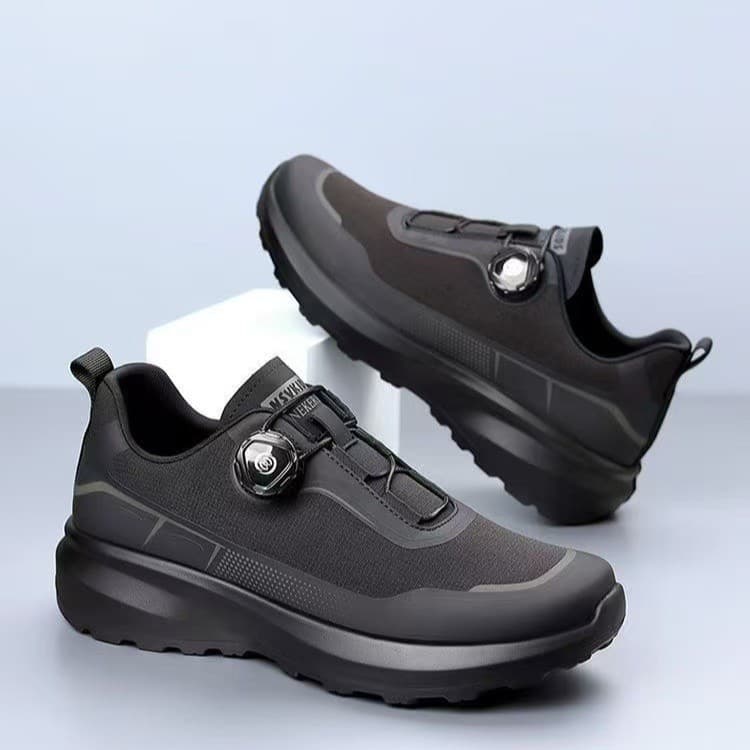 2025 spring popular button men's shoes casual sports outdoor mountaineering breathable cloth shoes cross-border hot selling running men's shoes 8