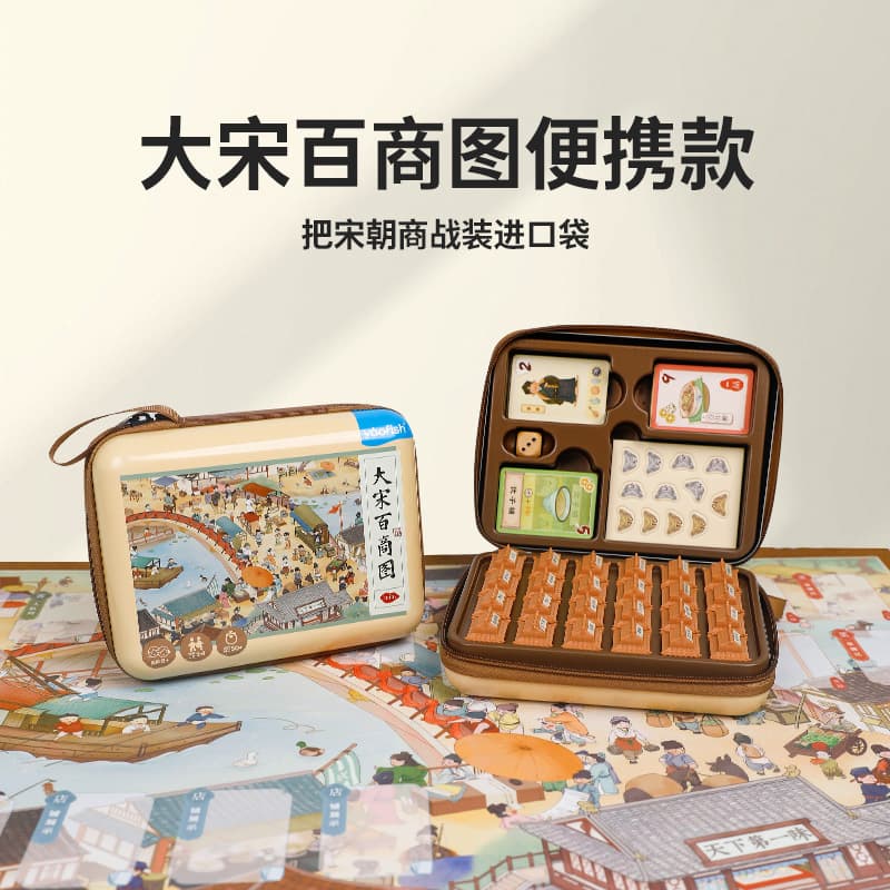 Yaofish Manta Ray Fish Mountain River Journey Song Dynasty Baishang Picture Portable Children's Board Game Toy Birthday Gift 5+ 3