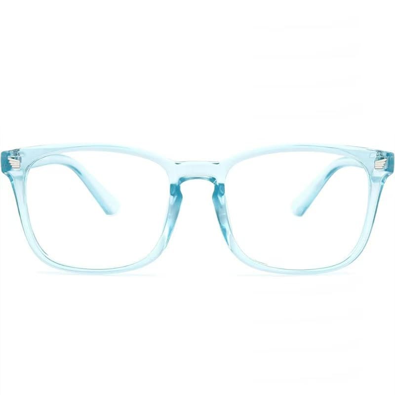 Anti-Blue Light Glasses Women's Flat Glasses Blue Light Computer Goggles Retro Glasses Frame Women's Square Frame Glasses 9
