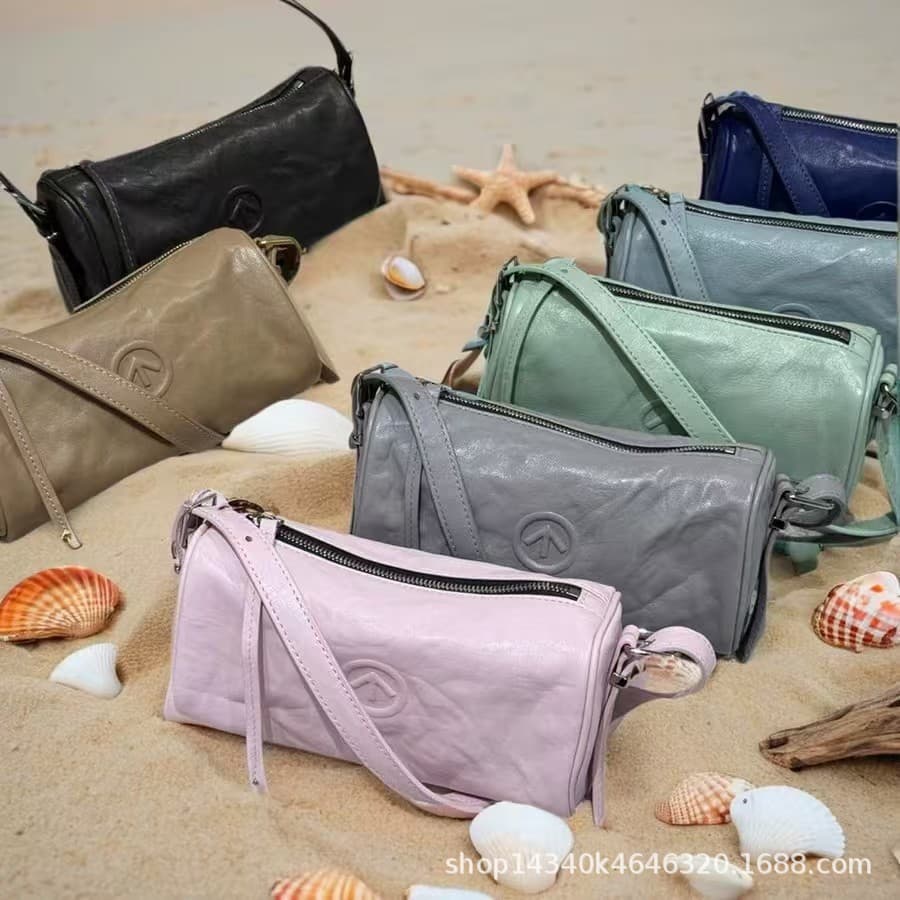 GROTO 2025 new pen holder bag women's handbag shoulder messenger bag mobile phone small bag mini 3