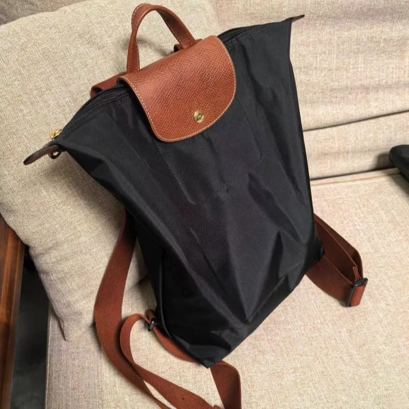 French Longchamp Bag New Upgraded Version Nylon Large Backpack Lightweight Folding Backpack Large Capacity Waterproof Leisure 4
