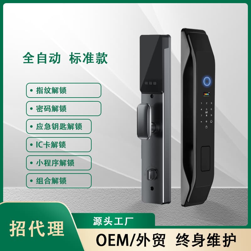 Home anti-theft smart door lock face recognition fingerprint lock entry door electronic password lock active monitoring intercom lock 9