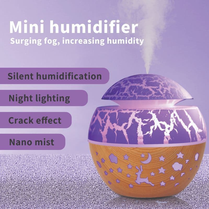 USB mini household mushroom head bedroom air purifier desktop atomizing foreign trade wood grain aromatherapy machine humidifier 5