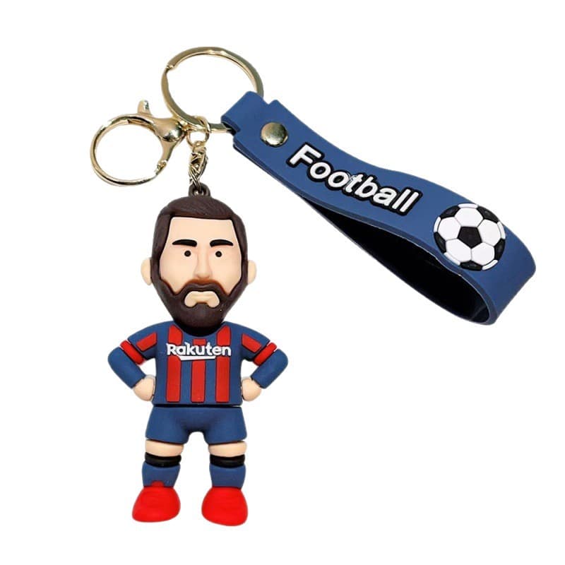 Creative trendy cartoon football jersey pendant car keychain bag pendant wholesale exquisite small gifts for fans 6