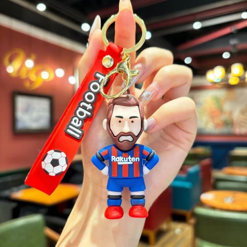 Creative trendy cartoon football jersey pendant car keychain bag pendant wholesale exquisite small gifts for fans 7