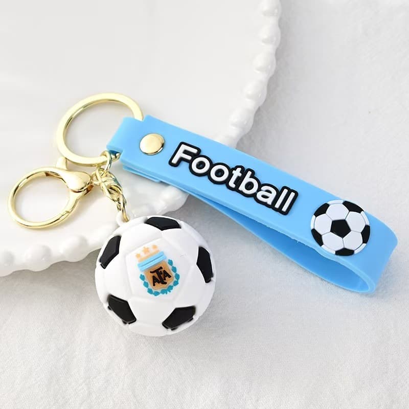 Creative trendy cartoon football jersey pendant car keychain bag pendant wholesale exquisite small gifts for fans 9