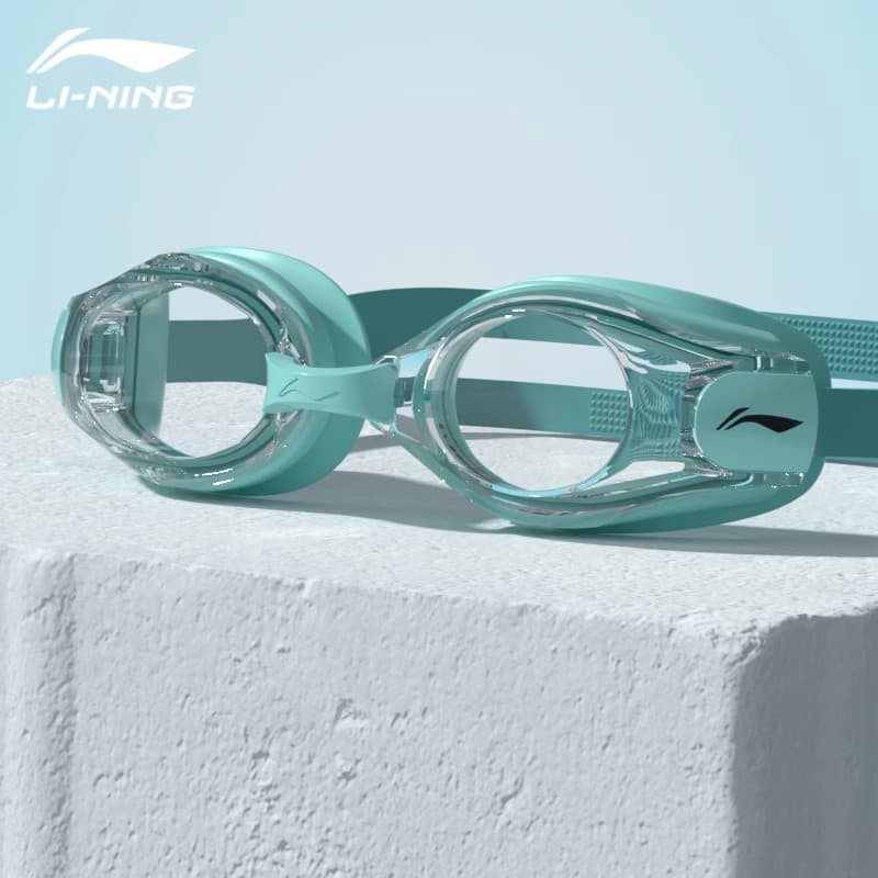 Li Ning swimming goggles waterproof and anti-fog high-definition myopia degree men and women professional diving glasses swimming cap set swimming wholesale 8
