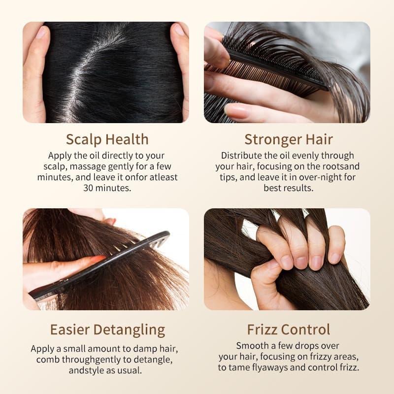 Cross-border anti-hair loss essential oil, long-lasting hair care essence oil, long-lasting fragrance, nourishes the scalp, prevents frizzy hair 5