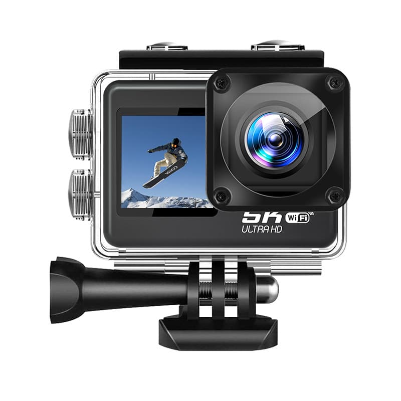 Chuangshipu sports camera touch screen 5K motorcycle riding high anti-shake fishing diving vlog waterproof camera 6