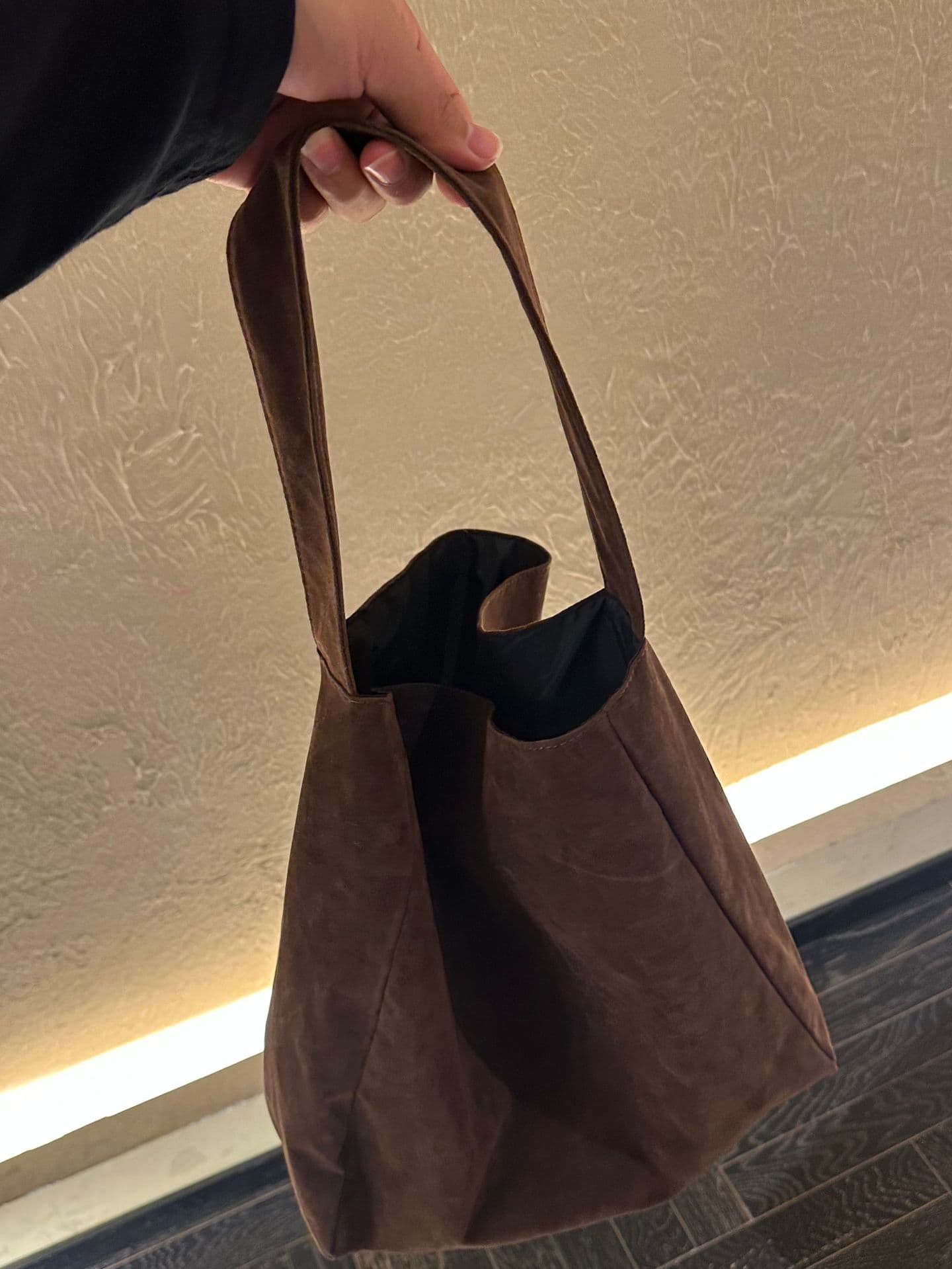 202 early autumn new niche design shoulder bag woolen fabric tote bag trendy personality simple women's bag 8