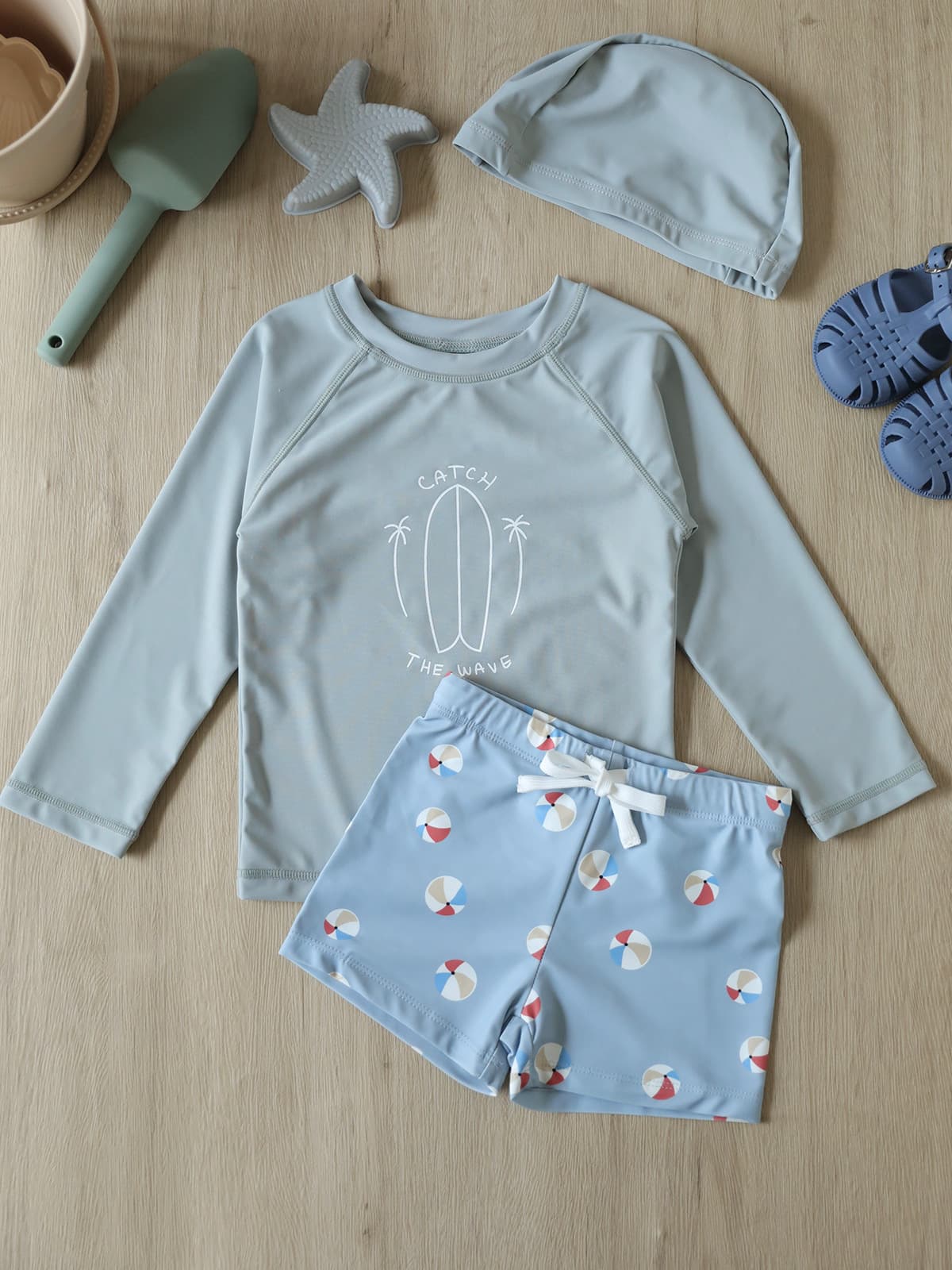 Children's UPF50 Sun Protection Swimsuit Vacation Split Swimsuit Baby Long Sleeve Split Swimsuit Boys Swimsuit Wholesale 10