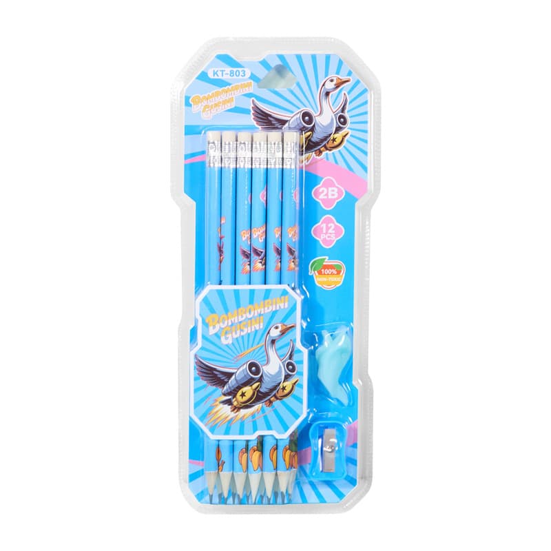 Cross-border foreign AI Shanhaijing cartoon pencil primary school children's learning special stationery set 2B pencil wholesale 6