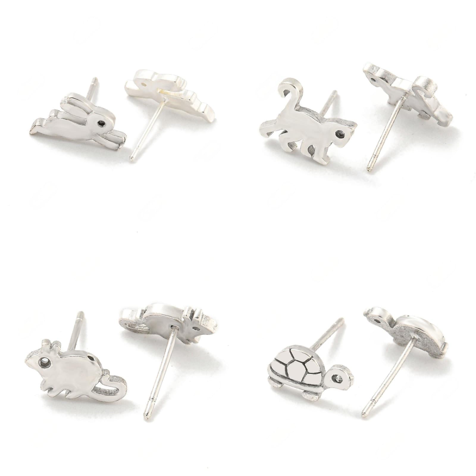 Cross-border Korean version of copper-plated silver-plated personalized zircon, feminine and versatile earrings, earrings, jewelry and accessories 2