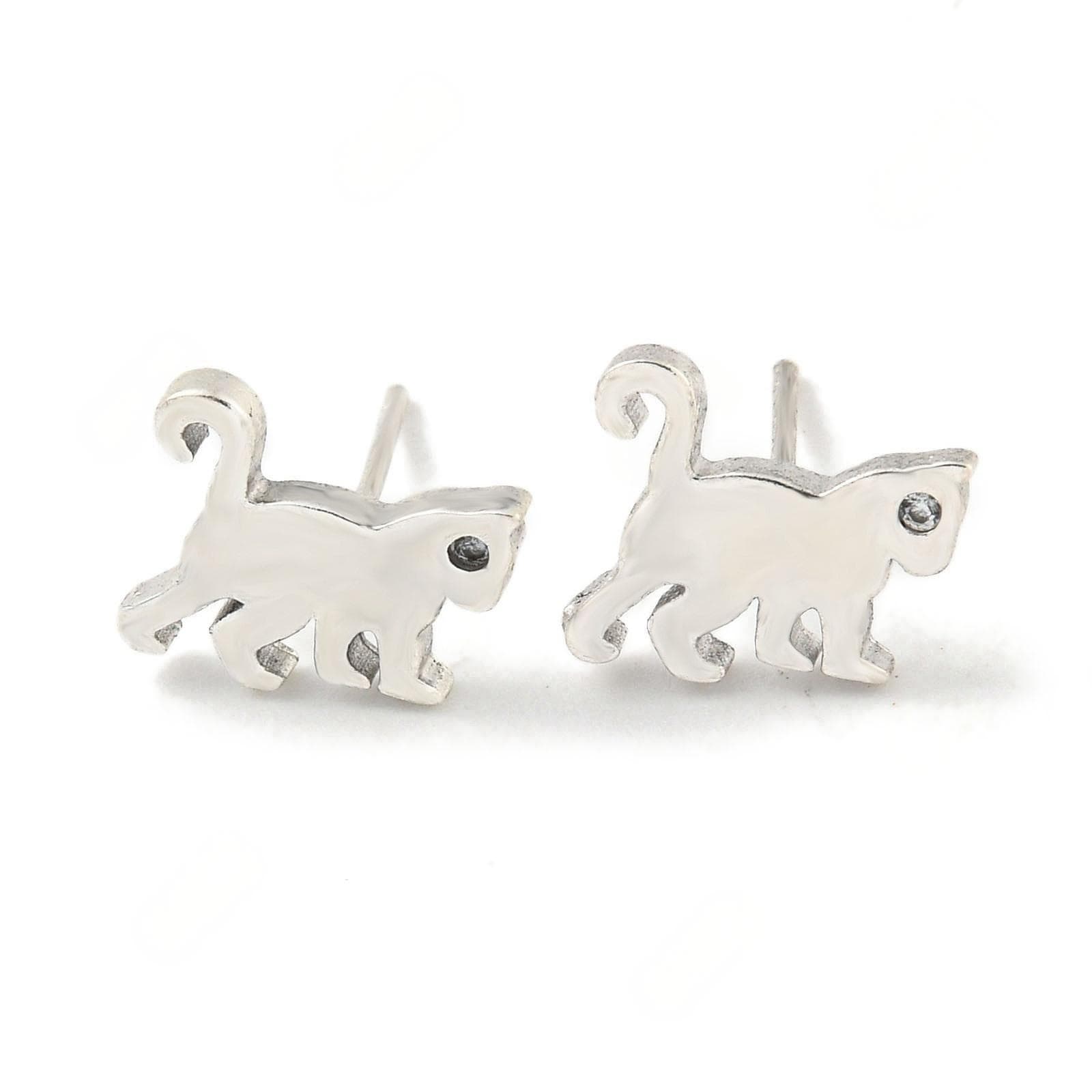 Cross-border Korean version of copper-plated silver-plated personalized zircon, feminine and versatile earrings, earrings, jewelry and accessories 5