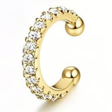 Amazon's best-selling non-perforated ear clip silver round hoop type non-perforated ear clip adjustable ear bone clip minimalist and versatile 5