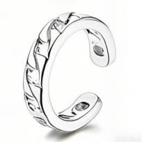 Amazon's best-selling non-perforated ear clip silver round hoop type non-perforated ear clip adjustable ear bone clip minimalist and versatile 7