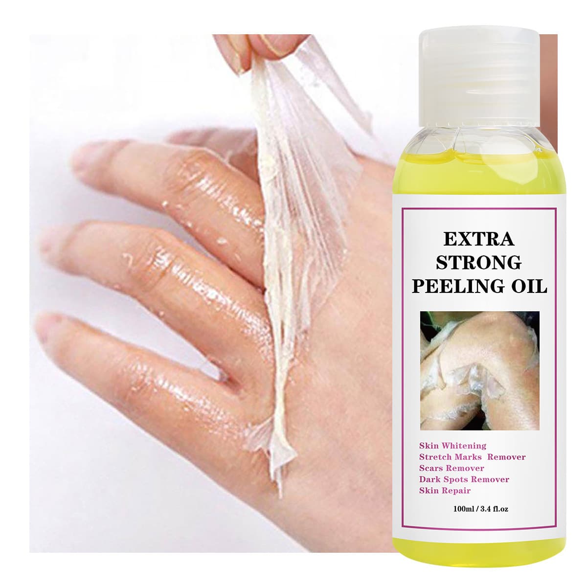 Cross-border Super strong peeling oil body lotion peeling oil black skin moisturizing body 2