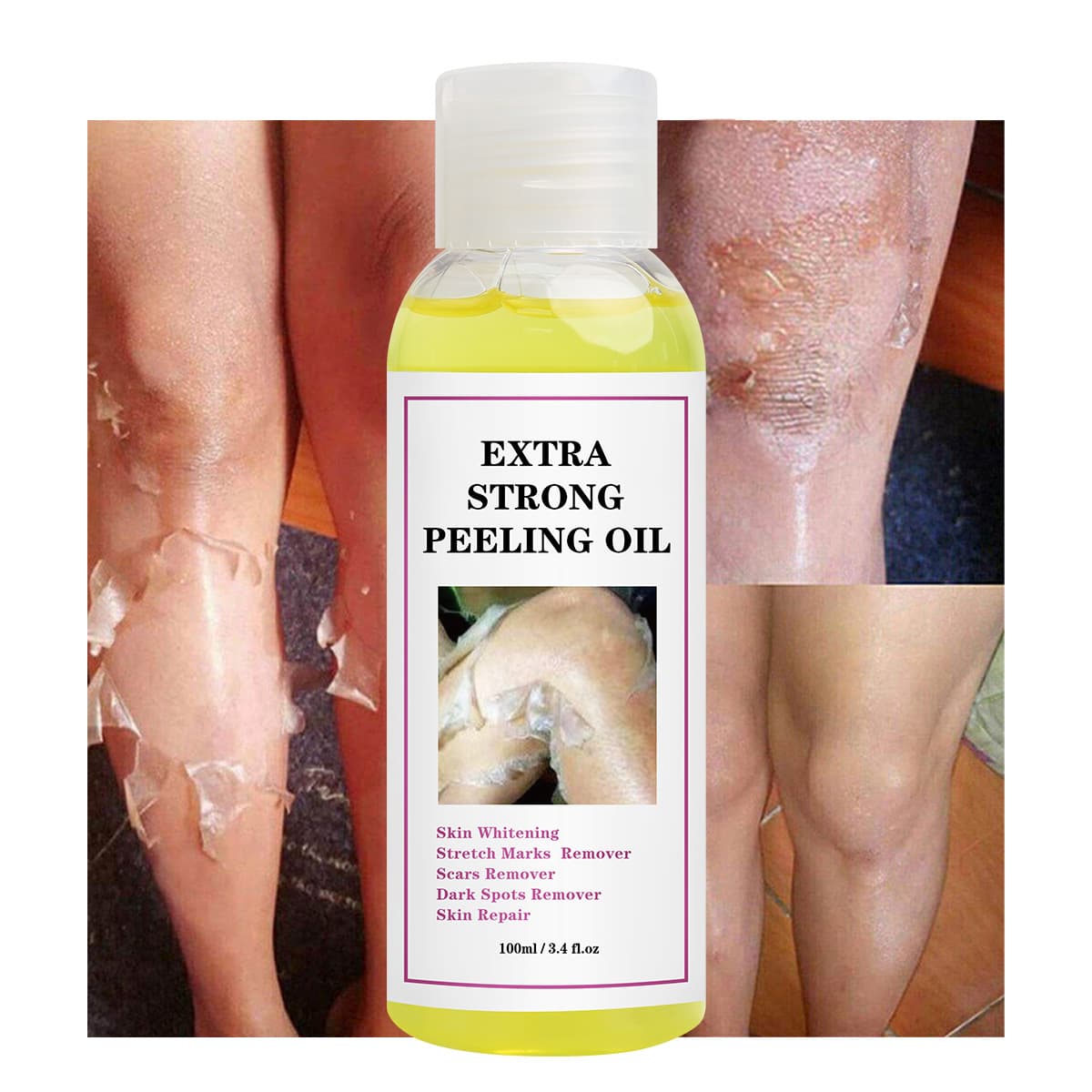 Cross-border Super strong peeling oil body lotion peeling oil black skin moisturizing body 7