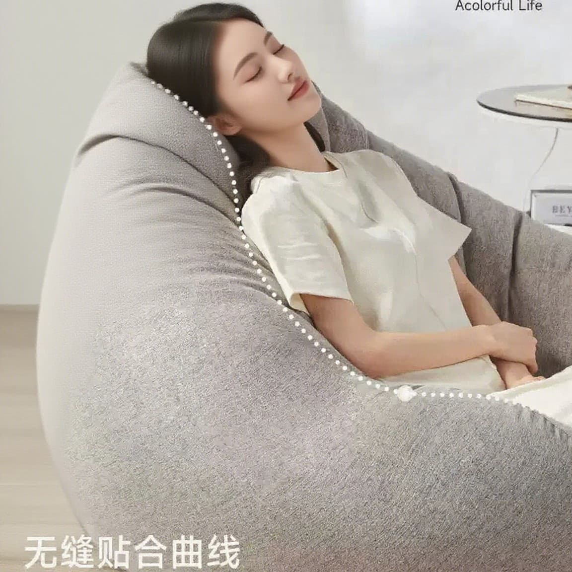 Lazy sofa home bedroom bean bag bathroom reclining and sleeping sofa chair single balcony sofa lazy tatami 4