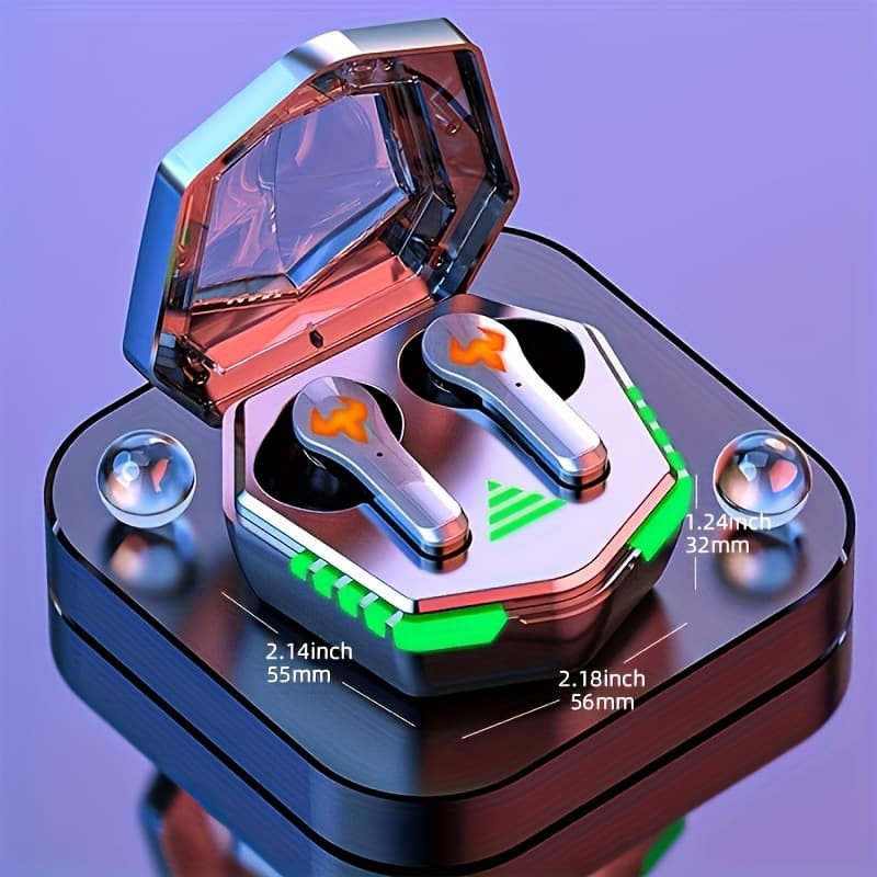 N35 e-sports wireless Bluetooth headset tws dual headset A sports gaming headset phantom breathing light no delay ear 1