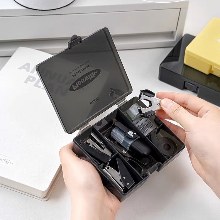 New binding set stapler scissors tape hole punch cheap office accounting tools students 6