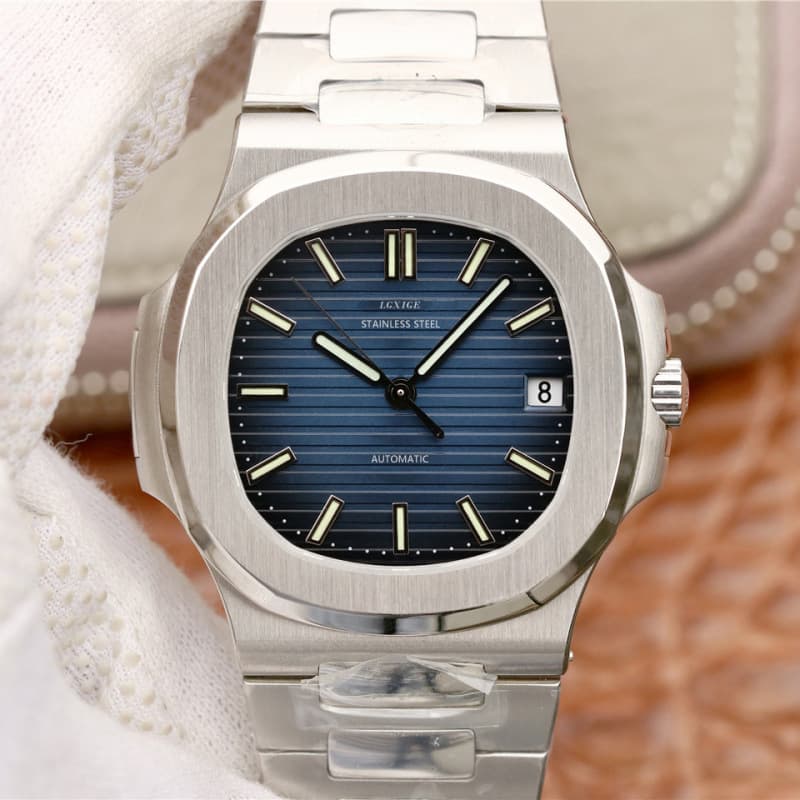 lgxige Japanese MIYOTA8215 movement automatic mechanical men's watch luxury design Nautilus watch for men 2