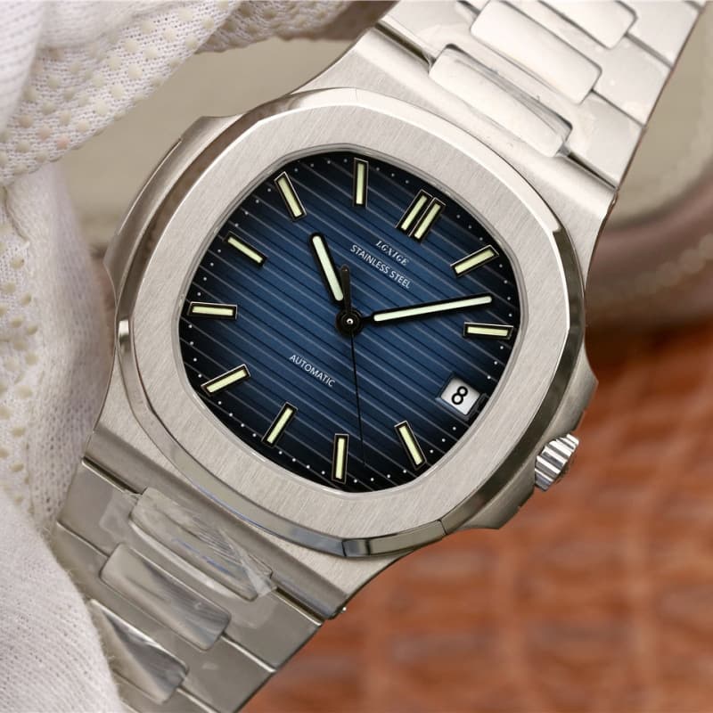 lgxige Japanese MIYOTA8215 movement automatic mechanical men's watch luxury design Nautilus watch for men 4