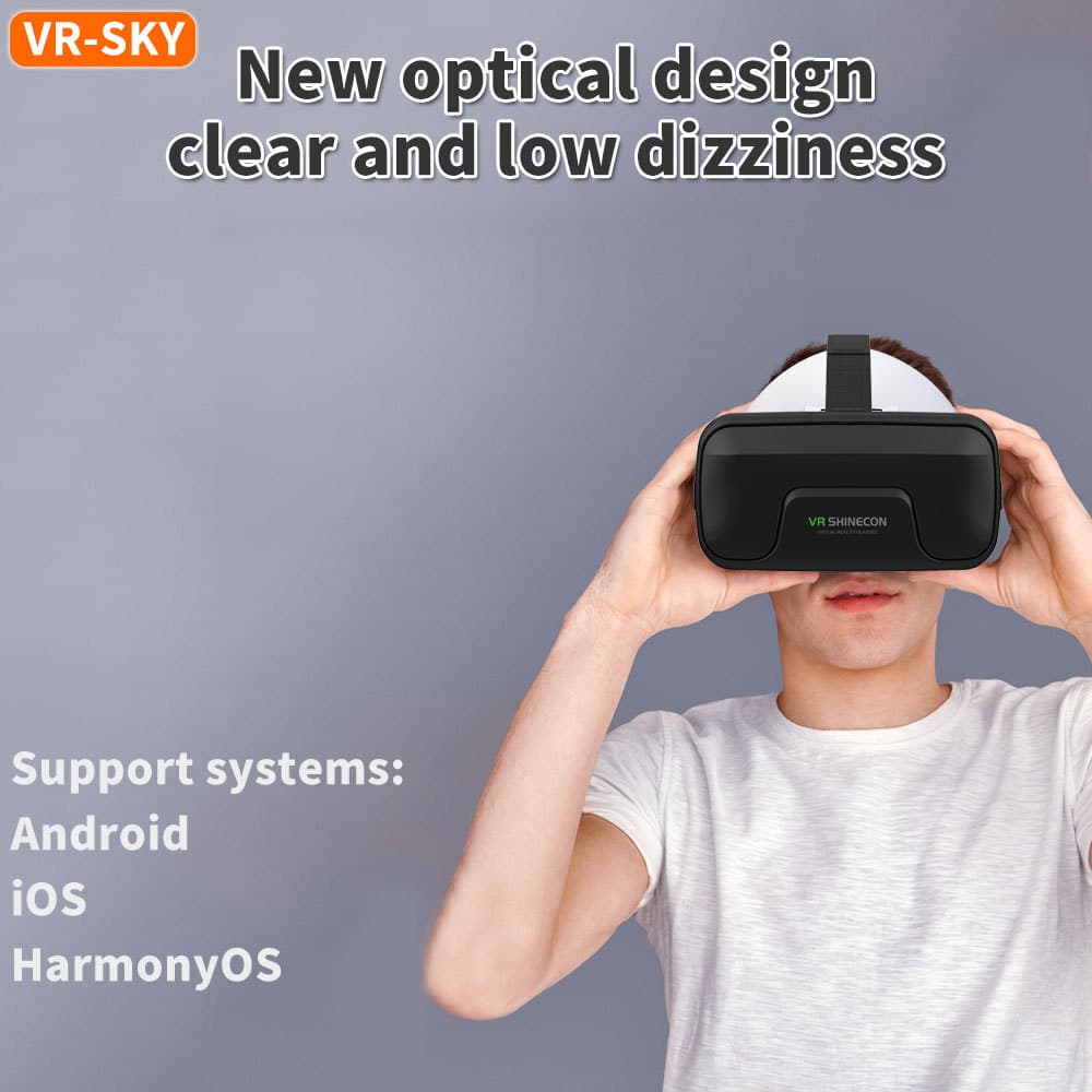 Cross-border popular VR SHINEOCN VR glasses Qianhuan Magic Mirror 12th generation headset version virtual reality 3D glasses 4