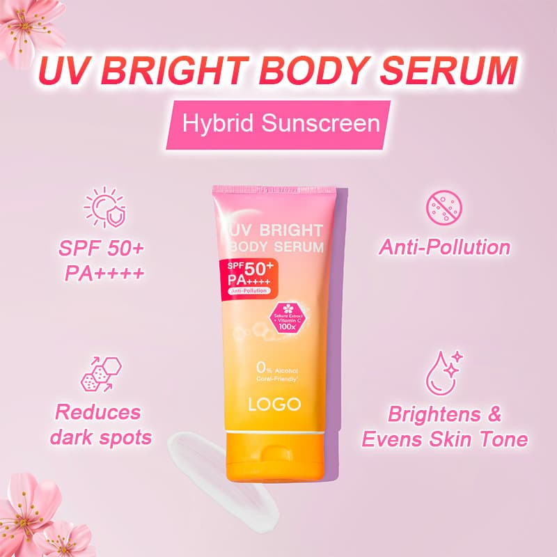 Cross-border exclusive supply of TK's popular body sunscreen SPF50 UV protection, skin brightening body lotion, sunscreen 3